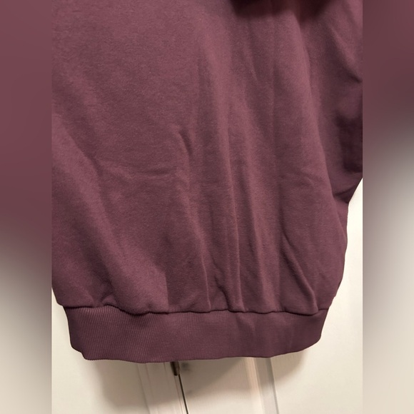American Eagle Oversized full Zip Hoodie women’s XS jegging fit burgundy purple - Picture 11 of 14